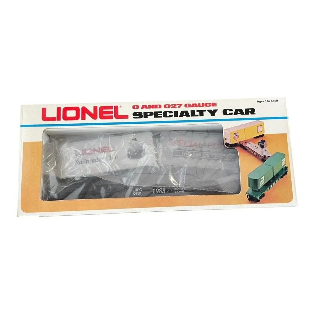 Lionel 6-0781 Railroader Club Flat Car with Vans O/O27 Gauge 1983 Special